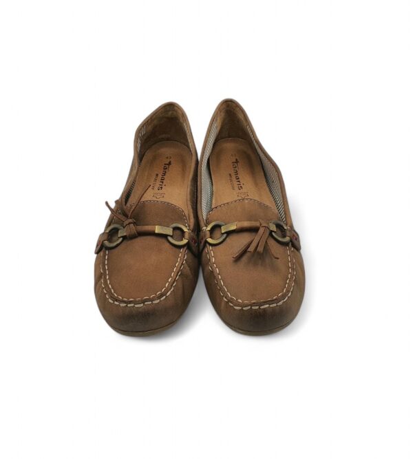 Mocasini barbati Tamaris 43, piele, maro - imagine 3