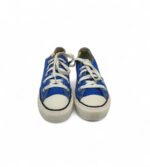Tenisi dama Converse 36, material textil, albastru - imagine 3
