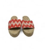 Saboti dama Joules 38, material textil, alb rosu - imagine 3