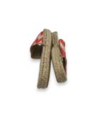 Saboti dama Joules 38, material textil, alb rosu - imagine 4