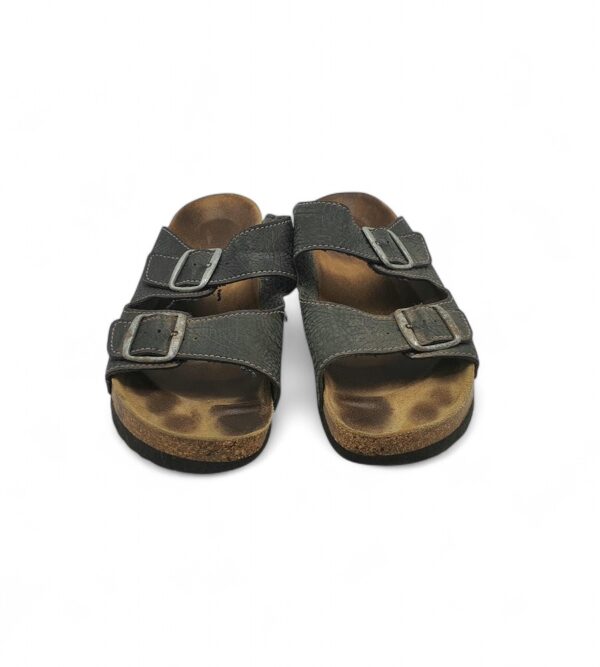 Saboti barbati 45, piele, negru - imagine 3