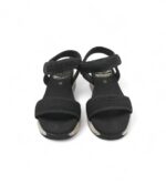 Sandale dama Tom Tailor 42, material textil, negru - imagine 3
