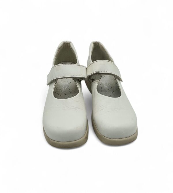 Pantofi dama Boomers 40, piele, alb - imagine 3