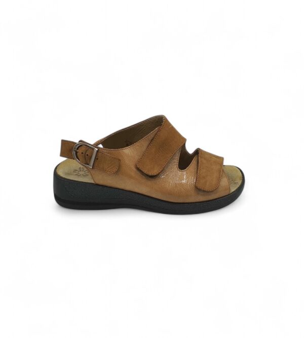 Sandale dama Ganter 39, piele, maro - imagine 1