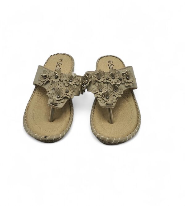 Saboti dama Softlites 38, imitatie de piele, bej - imagine 3