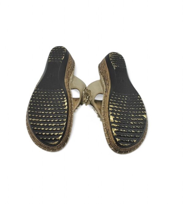 Saboti dama Softlites 38, imitatie de piele, bej - imagine 5