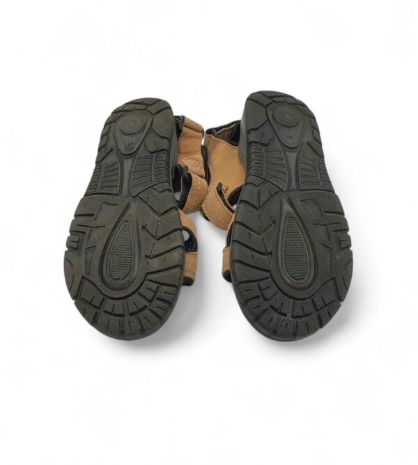 Sandale barbati Crivit 41, imitatie de piele, maro negru - imagine 5