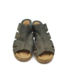 Saboti dama Gabor 38, piele, gri - imagine 3