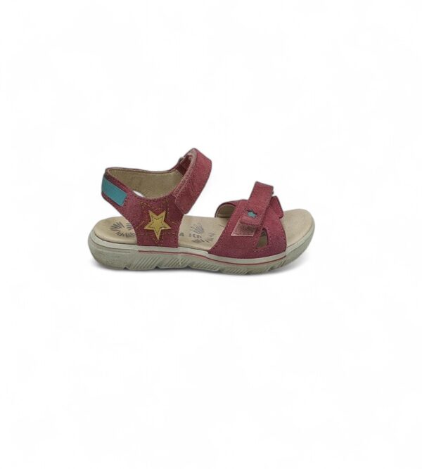 Sandale copii Ricosta 30, piele intoarsa, roz - imagine 1