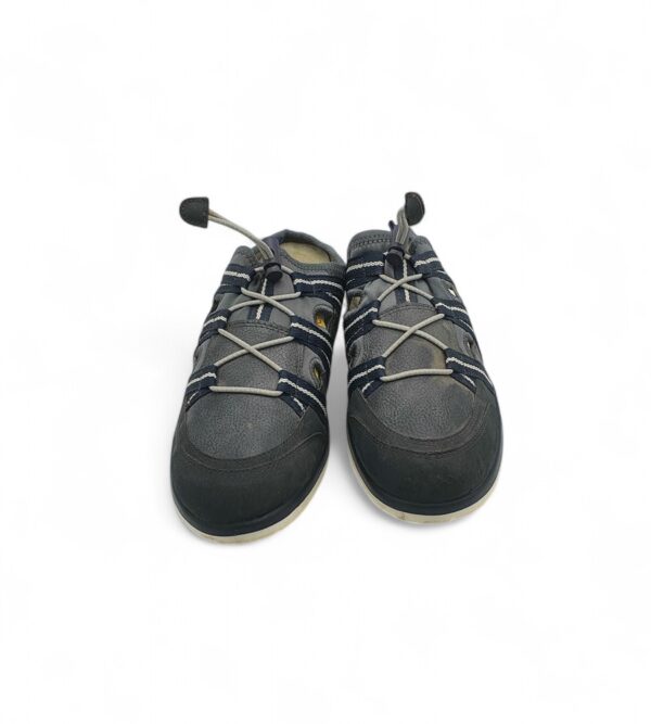 Saboti dama Footflexx 37, material textil, imitatie de piele, negru - imagine 3