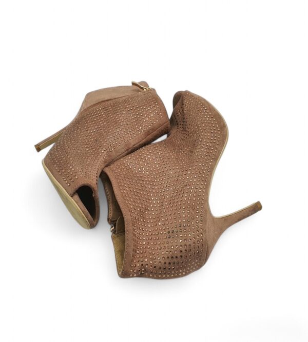 Sandale  dama Street Shoe 38, material textil, bej - imagine 4