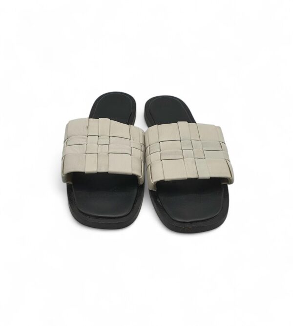 Saboti dama Schuh 38, piele, gri - imagine 3