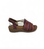 Sandale dama Jenny 39, material textil, multicolor