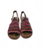 Sandale dama Jenny 39, material textil, multicolor - imagine 3