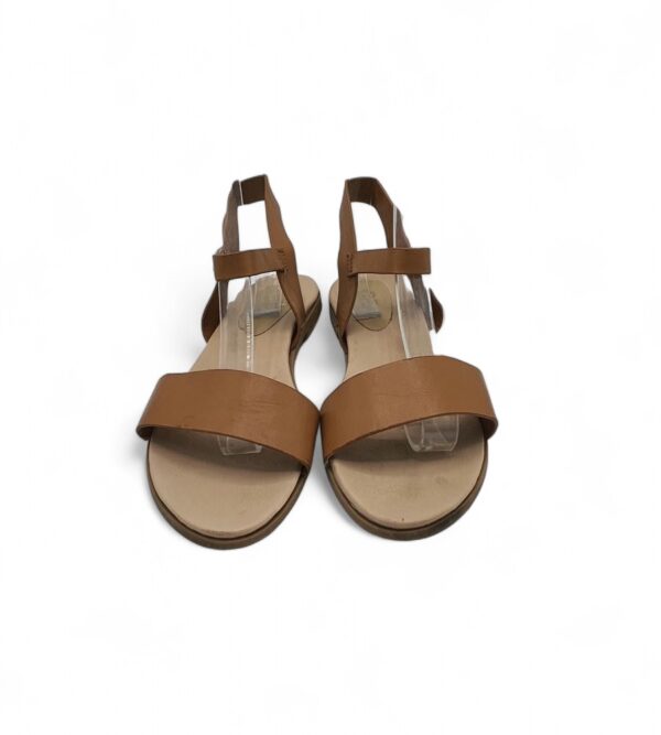 Sandale dama 38, imitatie de piele, maro - imagine 2