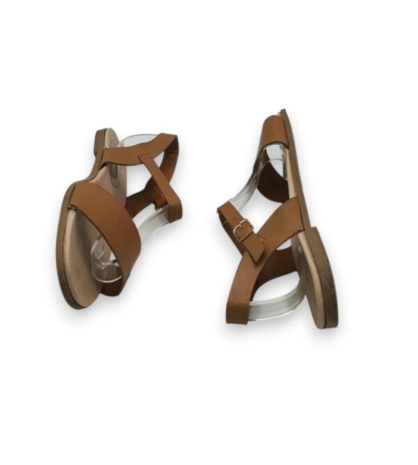 Sandale dama 38, imitatie de piele, maro - imagine 3