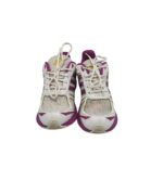 Adidasi dama Adidas 38, material textil, alb  mov - imagine 3