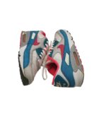 Adidasi dama NIke 38, material textil, piele, alb albastru - imagine 4