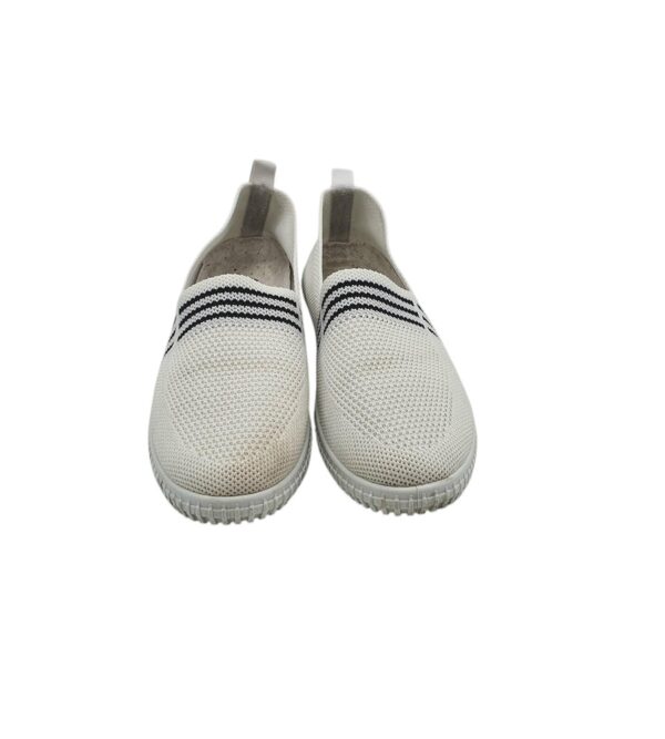 Espadrile dama 36, material textil, alb - imagine 3