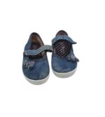 Balerini copii Cupcake 22, material textil, albastru - imagine 3