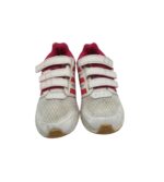 Adidasi copii Adidas 35, material textil, imitatie de piele, alb rosu - imagine 3