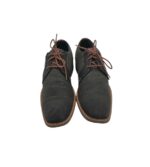 Pantofi barbati Venice 41, imitatie de piele, material textil, negru maro - imagine 3