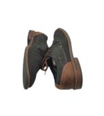 Pantofi barbati Venice 41, imitatie de piele, material textil, negru maro - imagine 4