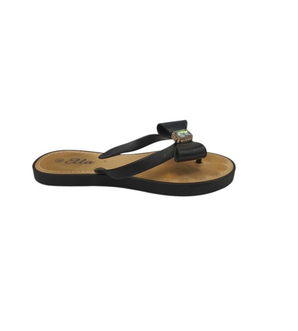 Slapi dama ELLA 39, alte materiale , negru - imagine 1