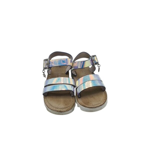 Sandale copii Next 24, imitatie de piele, argintiu - imagine 3
