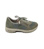 Adidasi dama Rieker 40, piele intoarsa, material textil, gri