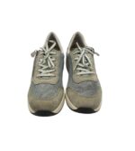 Adidasi dama Rieker 40, piele intoarsa, material textil, gri - imagine 3