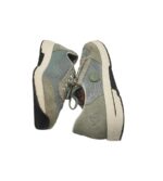 Adidasi dama Rieker 40, piele intoarsa, material textil, gri - imagine 4