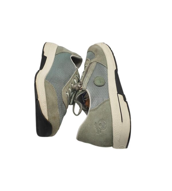 Adidasi dama Rieker 40, piele intoarsa, material textil, gri - imagine 4