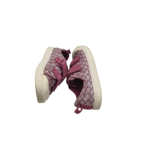 Tenisi copii Clarks 27, material textil, roz alb - imagine 4