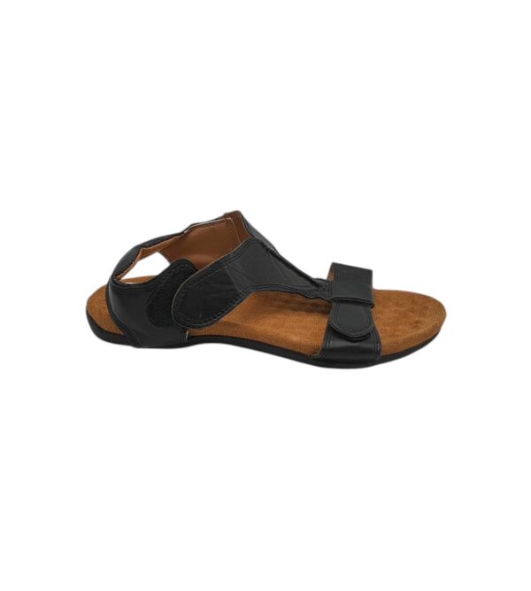 Sandale dama 40,imitatie de piele, negru - imagine 1