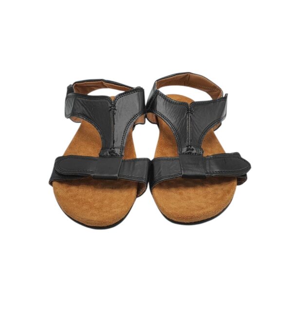 Sandale dama 40,imitatie de piele, negru - imagine 3