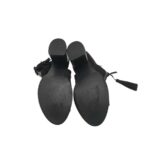 Sandal dama Primark 36, material textil, negru - imagine 5
