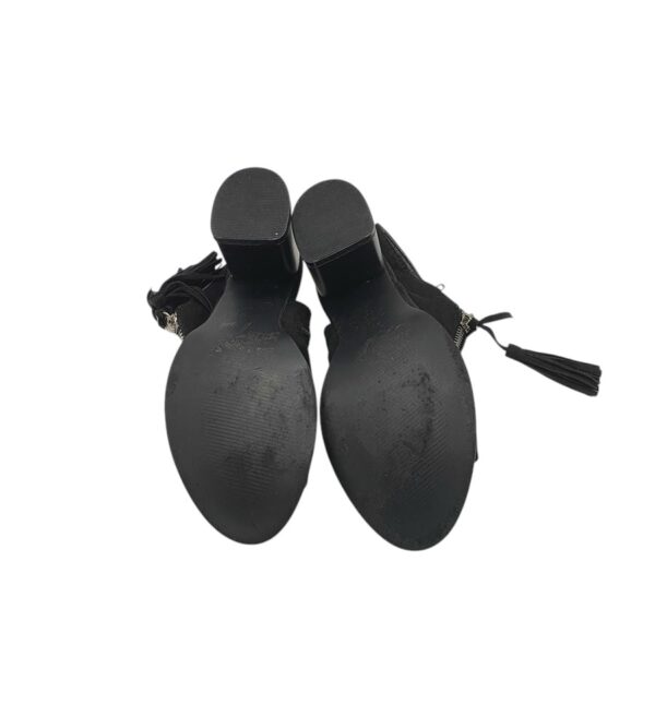 Sandal dama Primark 36, material textil, negru - imagine 5