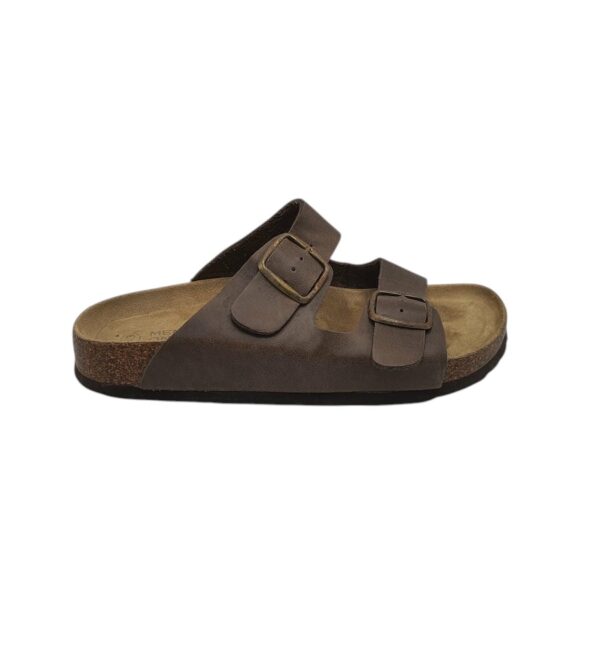 Saboti barbati Memphis One 43, imitatie de piele, maro - imagine 1