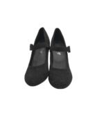Pantofi dama Lilley 36, material textil, negru - imagine 3
