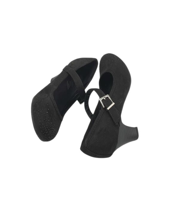 Pantofi dama Lilley 36, material textil, negru - imagine 4