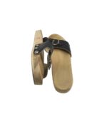 Saboti dama 42, piele, negru - imagine 4