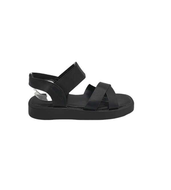 Sandale dama Top 39, imitatie de piele, negru - imagine 1