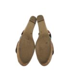 Sandale dama Steve Madden 38, piele, material textil, albastru maro - imagine 5