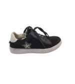 Tenisi dama Zebra 40, piele intoarsa, negru