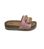 Saboti dama Limei 39, material textil, roz