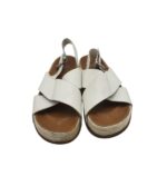 Sandale dama Kin 41, piele, alb - imagine 3