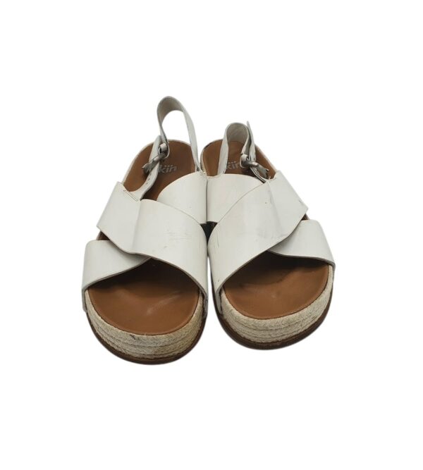 Sandale dama Kin 41, piele, alb - imagine 3