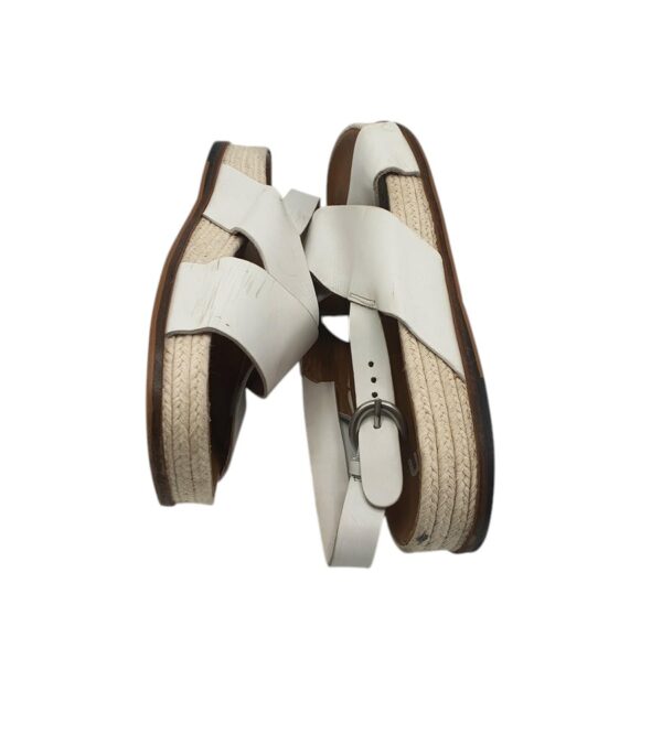 Sandale dama Kin 41, piele, alb - imagine 4