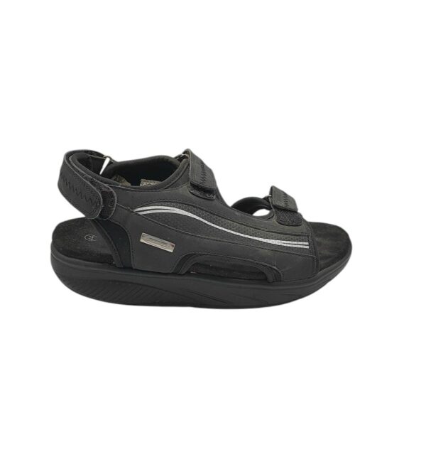 Sandale barbati  Walkmaxx 44, material textil, imitatie de piele, negru - imagine 1